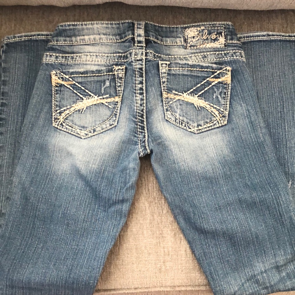 Silver Distressed Jeans